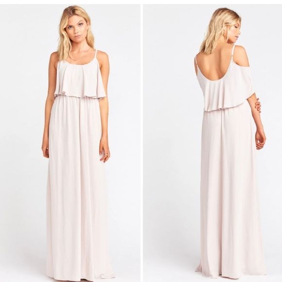 NWT Kaitlyn Show Me The Ring Crisp Maxi Dress - Picture 2 of 7